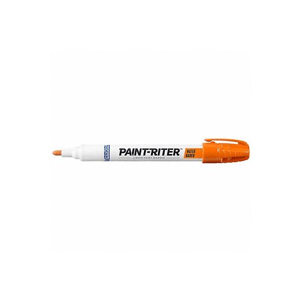 Markal Paint Marker, Permanent, Orange 97052 
