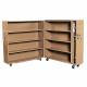Clam-Shell Jobsite Cabinet 65 in Tan