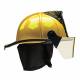 G8586 Fire Helmet Yellow Fiberglass