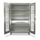 Shelving Cabinet 78 H 60 W Silver