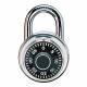 Combination Padlock 1 7/8in Round Silver