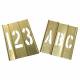 Stencil Kit 46 Piece 1 In Brass