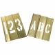 Stencil Kit 46 Piece 2 In Brass