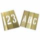 Stencil Kit 46 Piece 6 In Brass