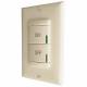 Push Button Wall Switch Ivory 2 Button