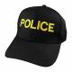 H5891 Police Hat Brim Black/Gold Universal