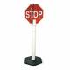 H1921 4-Way Stop Sign with Base 56 x 11 Red