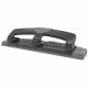 Three-Hole Paper Punch 12 Sheets Blk/Gry