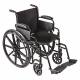 Wheelchair 250 lb 18 In Seat Silver
