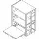 Roll Out Shelving 36inx84inx48in Starter