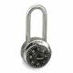 Combination Padlock 3/4 in Round Silver