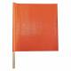 Handheld Warning Flag Fluorescent Orange