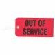 Out of Service Tag Rectangle 3-1/8 PK50