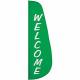 D4225 Welcome Feather Flag 2x8 Ft Nylon