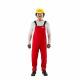 K3049 Bib Overall Chemical Resistant Red S