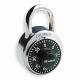 Combination Padlock 2 in Round Silver
