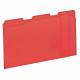D4606 File Folders Letter Red PK100