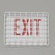 Wire Guard Steel White 13 3/4 Exit Sign