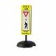 H1918 Traffic Sign with Base 36 x 12 Yellow